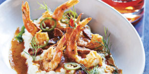  Shrimp and grits.Photography by Scott Suchman