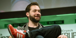  Alexis Ohanian speaks onstage during TechCrunch Disrupt in May.Courtesy of TechCrunch