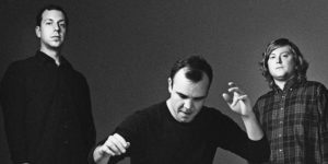  Future Islands, from left to right: Gerrit Welmers, Samuel Herring, and William Cashion.Photo by Tim Saccenti