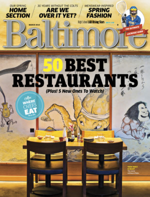  Baltimore magazine, March 2013Photo by Scott Suchman