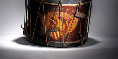  This drum was owned by James W. Sank, one of many young drummer boys who marched beside the ranks and often faced the most brutal fire.Maryland Historical Society
