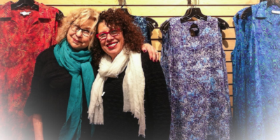 Idy Harris, left, and Anne Liner pose at their clothing boutique The Bead, which closes January 31.Courtesy of The Bead