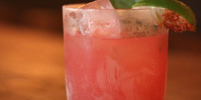  The Santa Sandia cocktail, made with mezcal and watermelon, at Clavel.Courtesy of Clavel