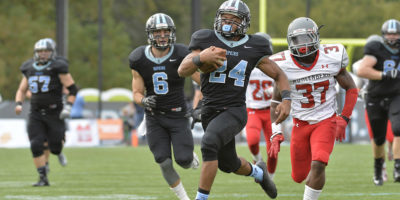  Hopkins running back Brandon Cherry has spearheaded an explosive ground game for the undefeated team.Courtesy of Johns Hopkins Athletics