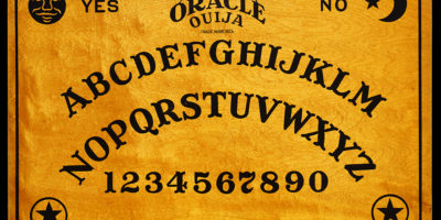  William Fuld's Ouija board design on a maple board, manufactured in Baltimore circa 1920.Photography courtesy of Robert Murch / Talking Board Historical Society